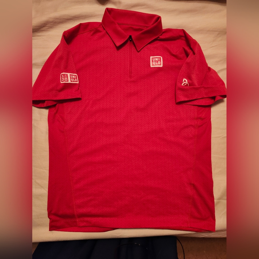 Uniqlo Red Polo Shirt Classic Short Sleeve